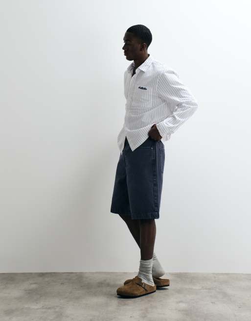 Hollister - Poplin overhemd met lange mouwen in wit, 2 van 5