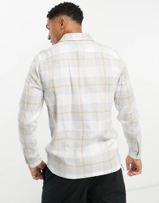 Hollister – Pre – Flanellhemd in grau kariert im College-Stil, 4 von 4