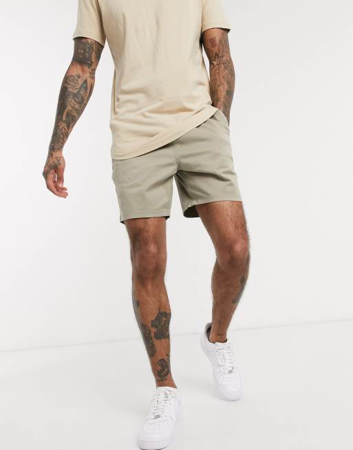 Hollister prep pull on vintage shorts in khaki ASOS