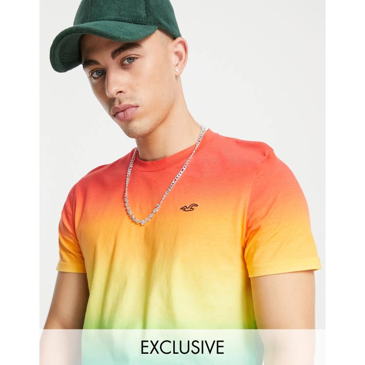 Hollister store rainbow shirt
