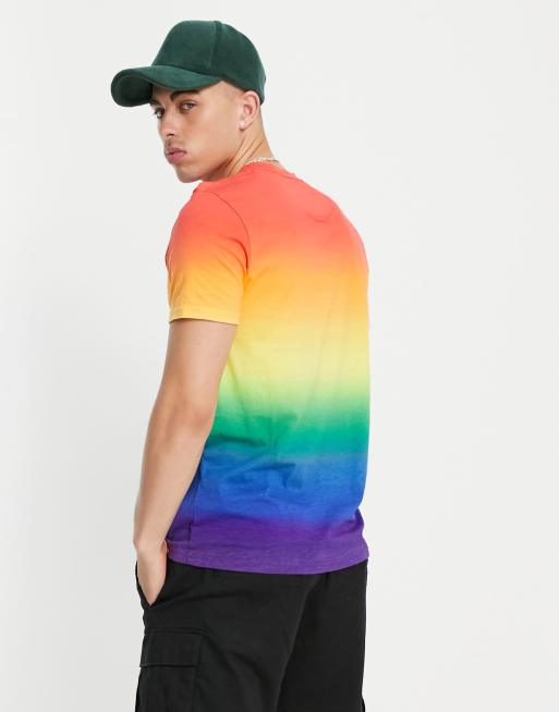 Hollister rainbow shirt on sale