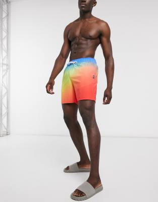 hollister guard fit swim trunks