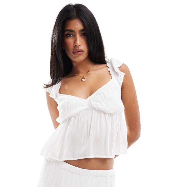 BABY DOLL BLOUSE 【FETICO】 white BABY DOLL BLOUSE 【FETICO