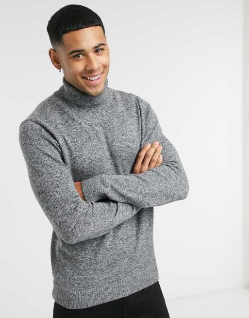Pull col roulé hollister homme hot sale