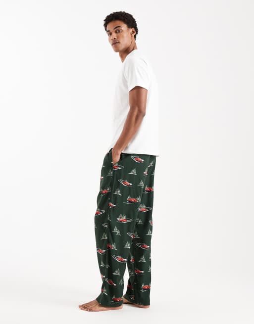 Hollister - Pyjamasbukser med jule-bilprint, 2 af 4