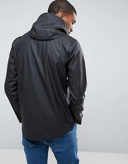Hollister Rain Jacket in Black | ASOS