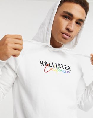hollister rainbow hoodie