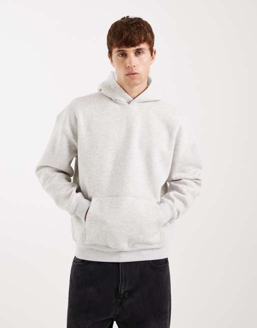 Hollister - Rechte hoodie met ingebouwde rits in wit