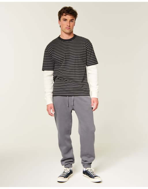 Hollister Relaxed cinch sweatpants in dark gray, 1 of 5