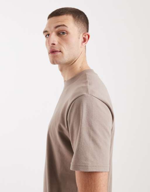 Hollister relaxed cooling t-shirt in brown, 4 of 5