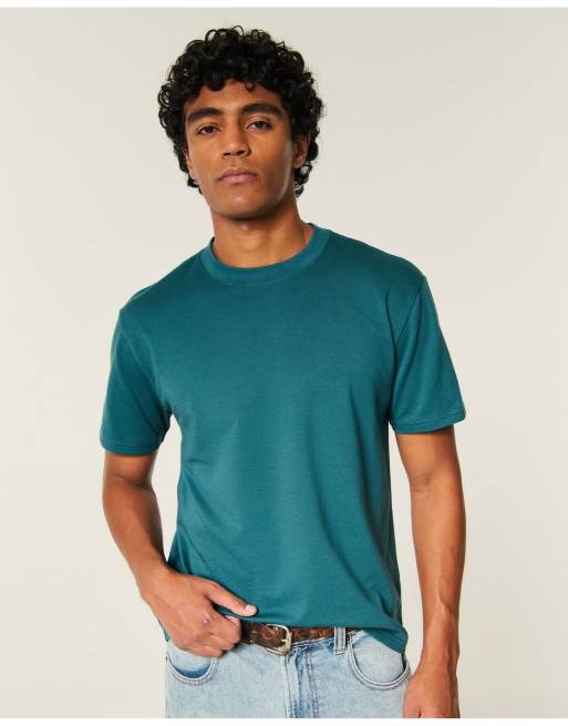 Hollister Relaxed everyday tee in teal, 1 of 3