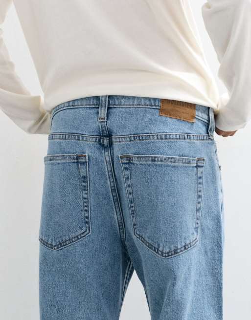 Hollister relaxed fit jeans i mellemblå vask, 5 af 5