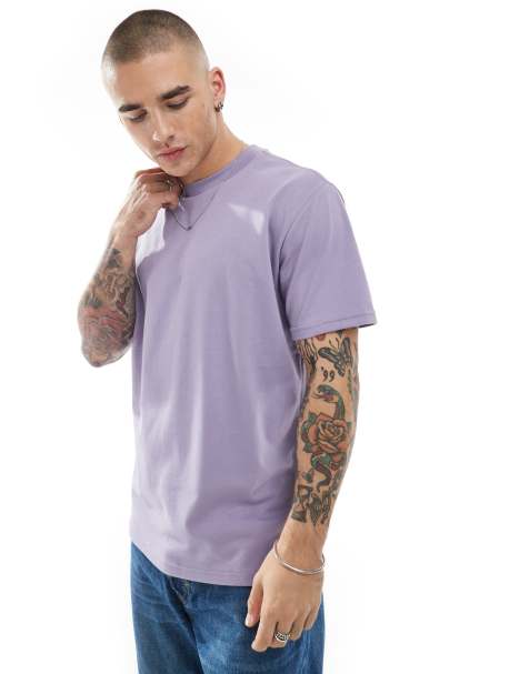 Hollister – Relaxed Fit T-Shirt aus kühlendem Material in Lila - view 1