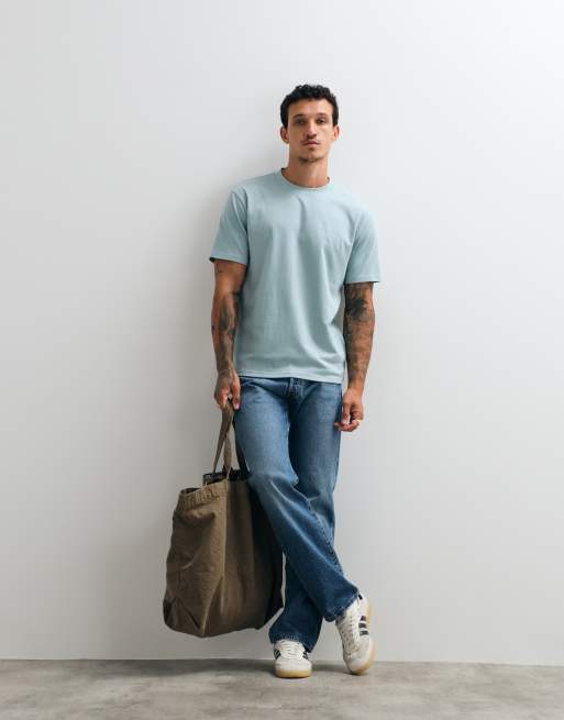 Hollister relaxed-fit T-shirt in lichtblauw, 2 van 5