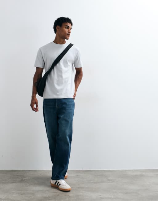 Hollister relaxed fit t-shirt in light grey, 3 of 5