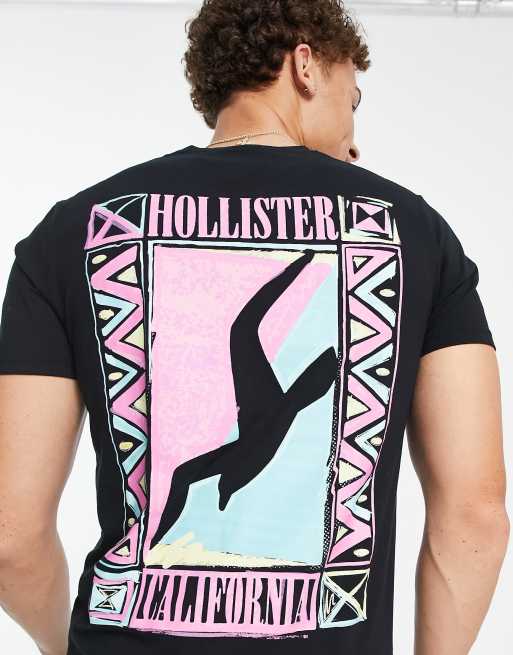 Hollister box logo hotsell tee