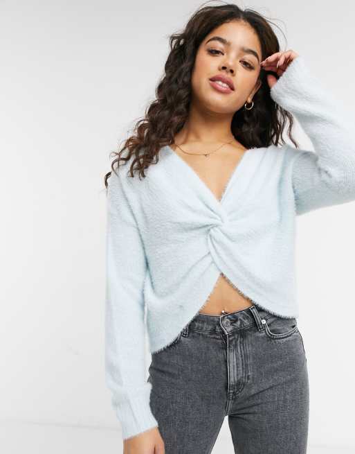 Hollister twist back sweater hot sale