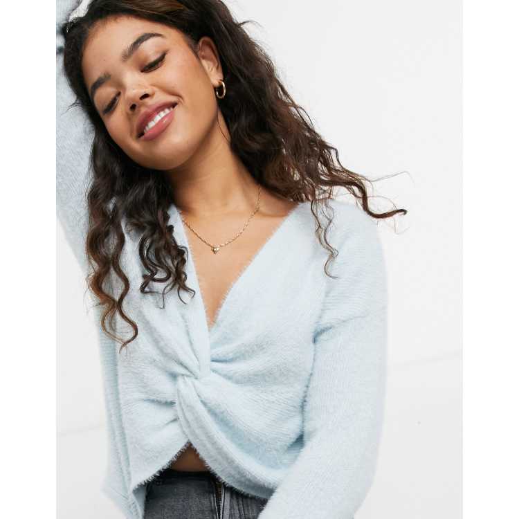 cozy v neck sweater hollister