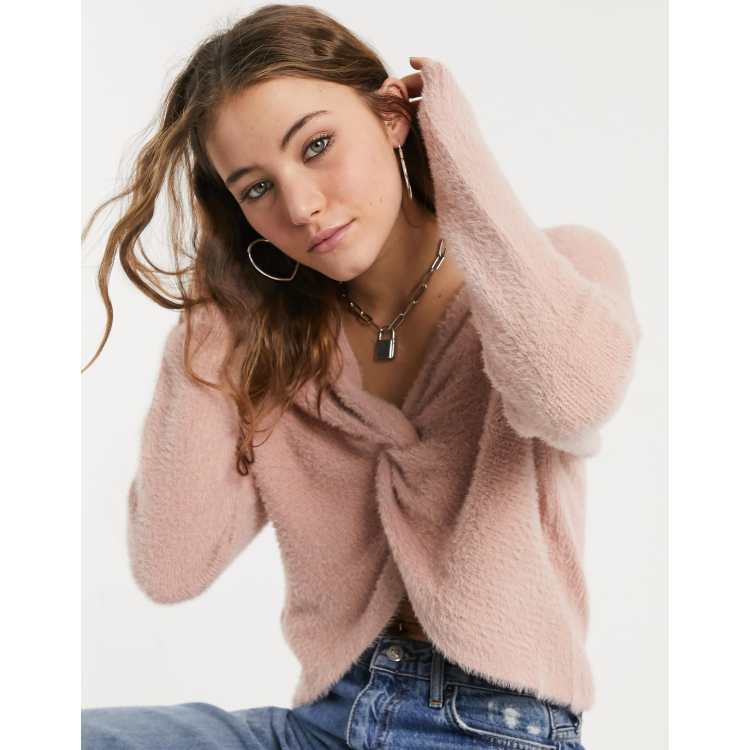 Hollister Big Comfy Sweater in Pink