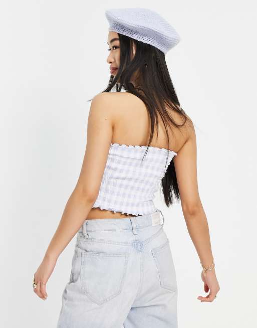 White tube top hollister hotsell