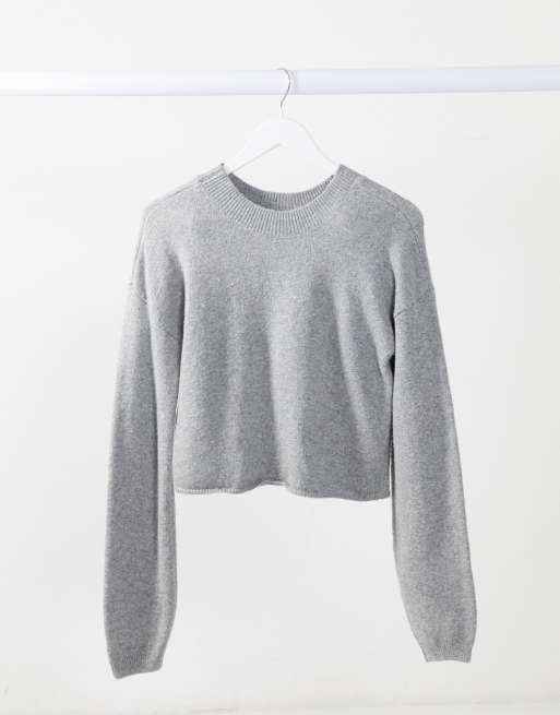 Grey twist front sales jumper