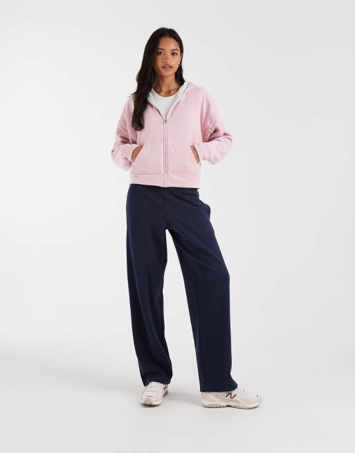 Hollister reversible zip up hoodie in grey and pink, 4 of 4