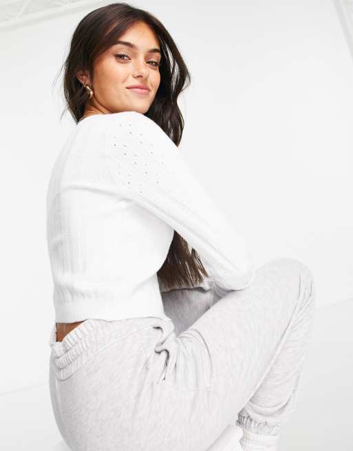 Hollister ribbed cardigan discount