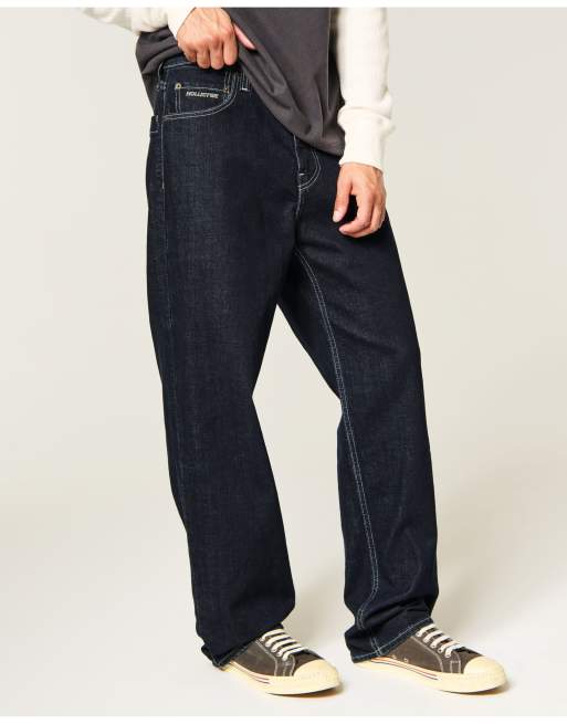Hollister Rinse wash baggy jeans in rinse, 2 of 4