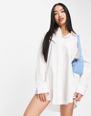 Robes casual Hollister - Robe chemise oversize - Blanc