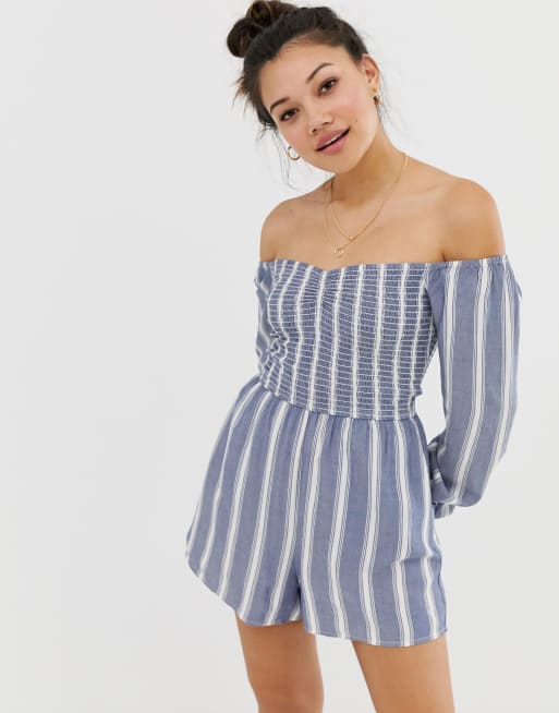 Hollister strapless romper 2025