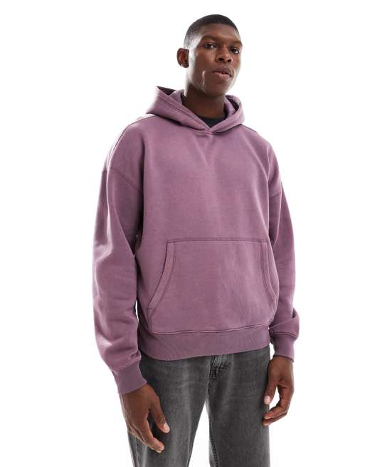 Hollister – Rosa, baggy huvtröja med framficka