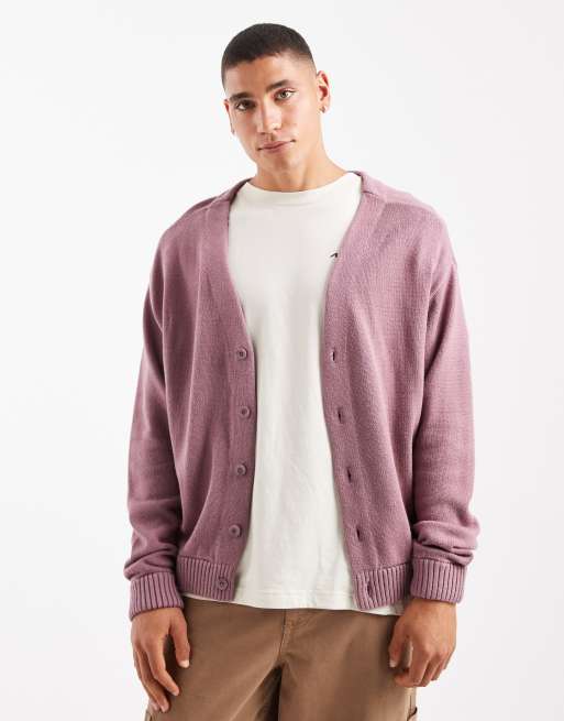 Hollister – Rosa kofta med långa ärmar och boxig passform