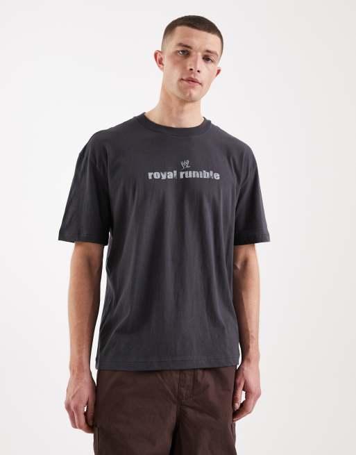 Hollister royal rumble graphic t-shirt in grey, 3 of 5