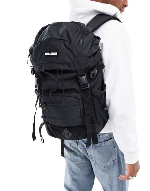 Black hollister backpack new arrivals