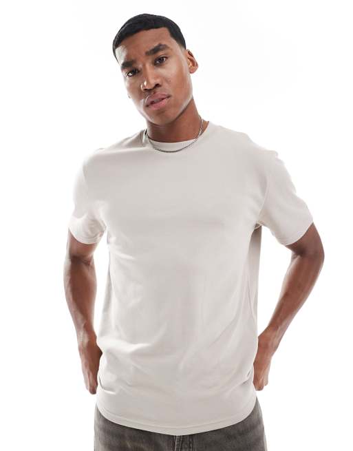 Hollister - Ruimvallend T-shirt in stone