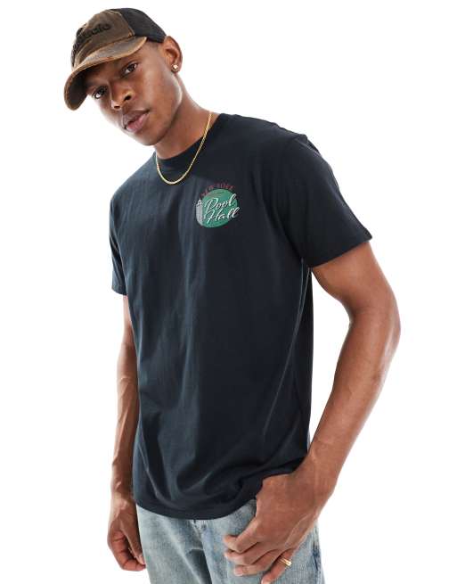 Hollister - Ruimvallend T-shirt met print op de achterkant in zwart