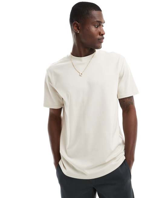 Hollister - Ruimvallend verkoelend T-shirt in beige