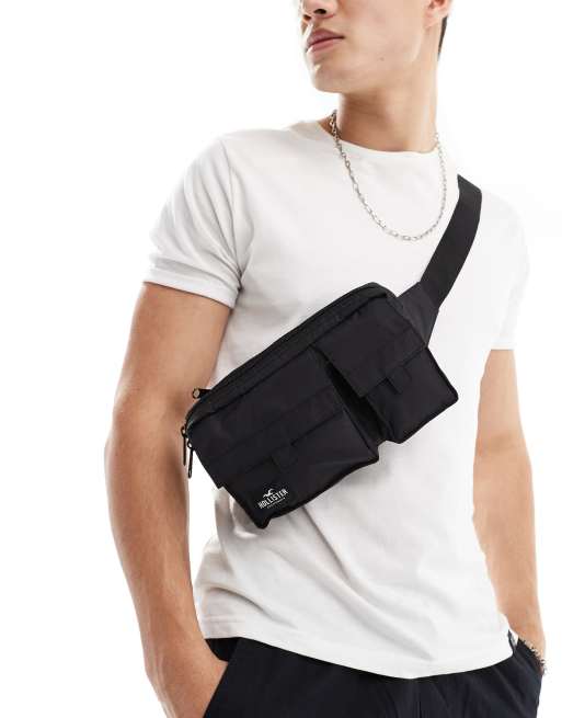 Hollister - Sac banane fonctionnel - Noir