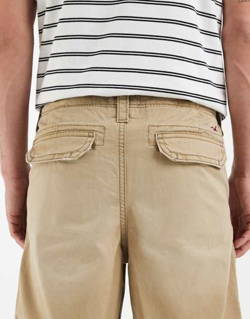 Hollister – Sandfärgade, baggy cargoshorts, 5 av 5