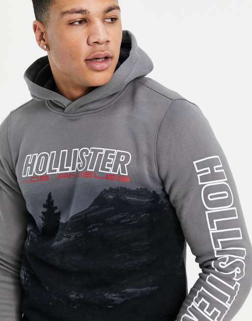 Hollister printed logo hoodie store