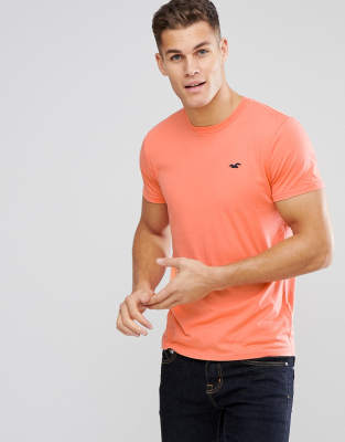 Hollister orange t shirt