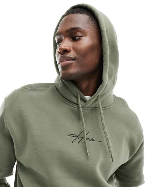 Hollister logo hoodie in green