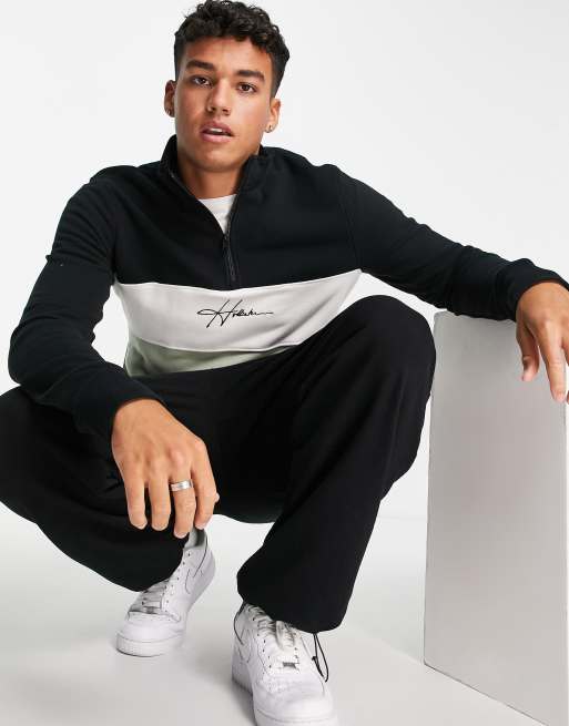 Half zip sweatshirt hollister best sale