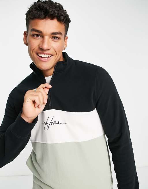 Half zip sweatshirt hollister shop