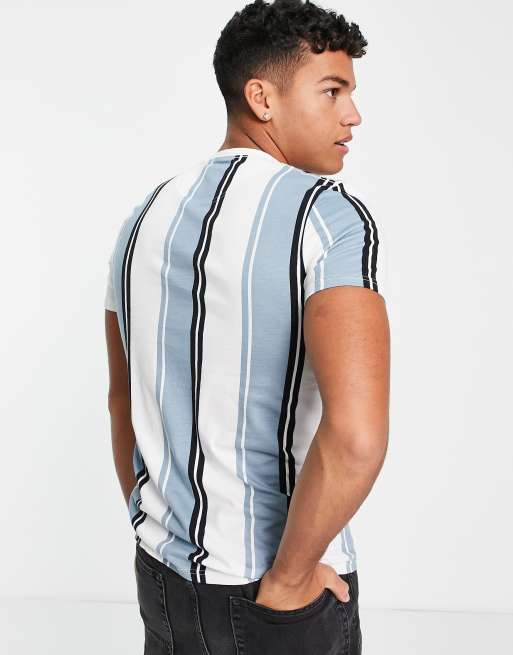 Hollister Striped T shirt Logo, Men's Fashion, Tops & Sets