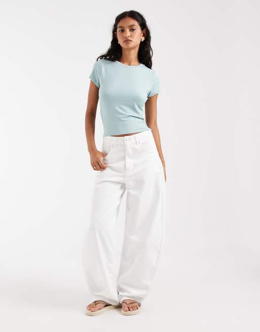 Hollister seamless baby tee in baby blue, 2 of 4