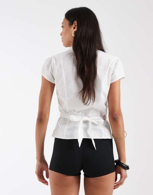 Hollister – Sehr kurze Basic-Shorts in Schwarz, 4 von 5