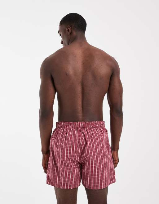 Hollister - Set van 2 katoenen boxershorts met ruitprint, 4 van 5
