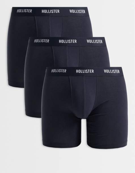 Hollister - Set van 3 klassieke boxershorts in zwart - view 1