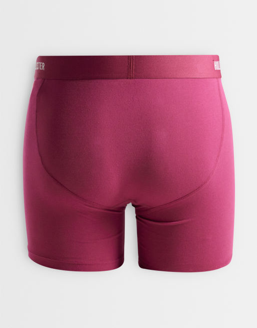 Hollister - Set van 5 boxershorts met gulp aan de voorkant in multi, 2 van 3